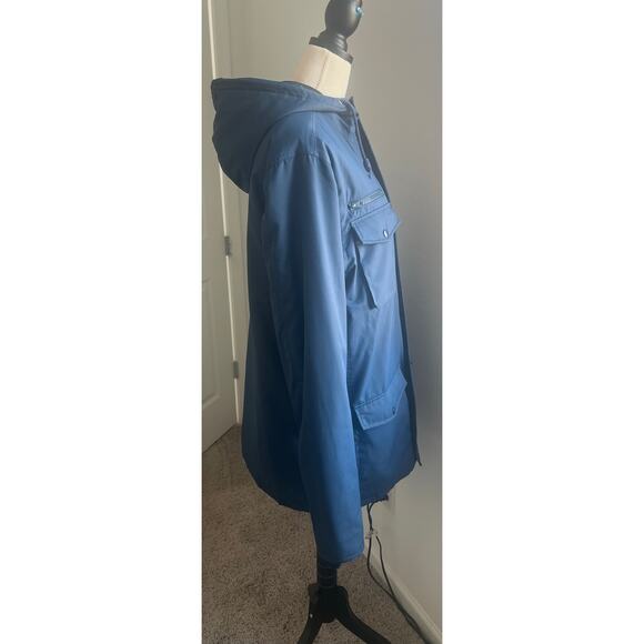 Vans The Men’s Westmark MTE Blue Hooded Pockets Zip Up and Snap Parka Jacket M - Picture 5 of 16